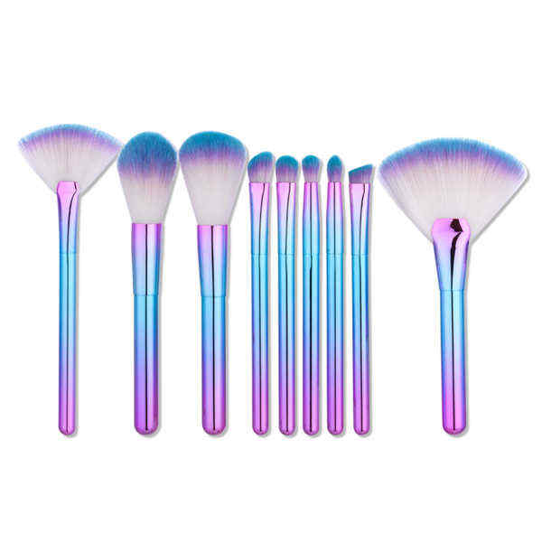 Luckyfine-9pcs-Makeup-Brushes-Soft-Gradual-Color-Foundation-Powder-Liquid-Blender-Eyeshadow-Tool-1231339