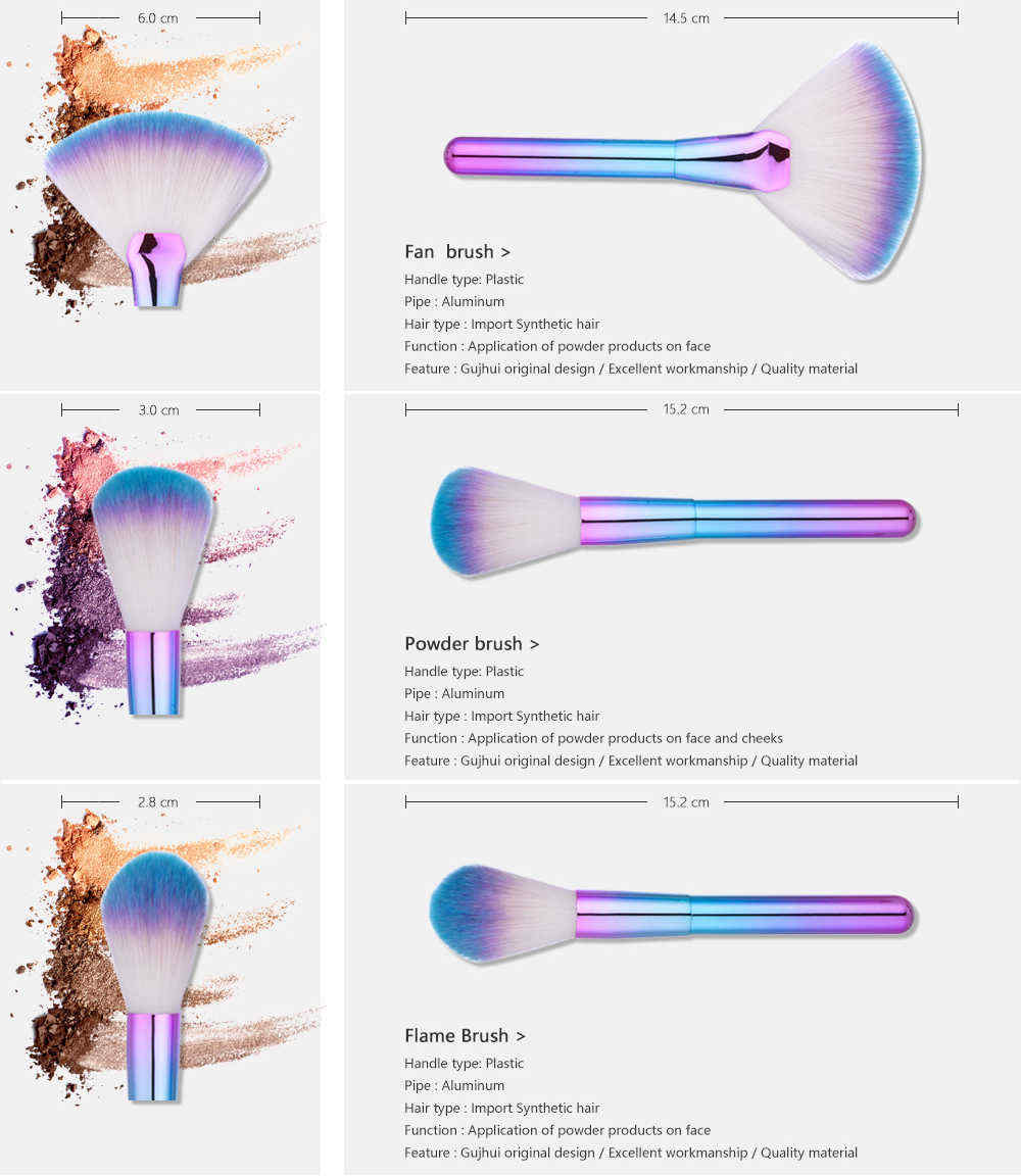 Luckyfine-9pcs-Makeup-Brushes-Soft-Gradual-Color-Foundation-Powder-Liquid-Blender-Eyeshadow-Tool-1231339
