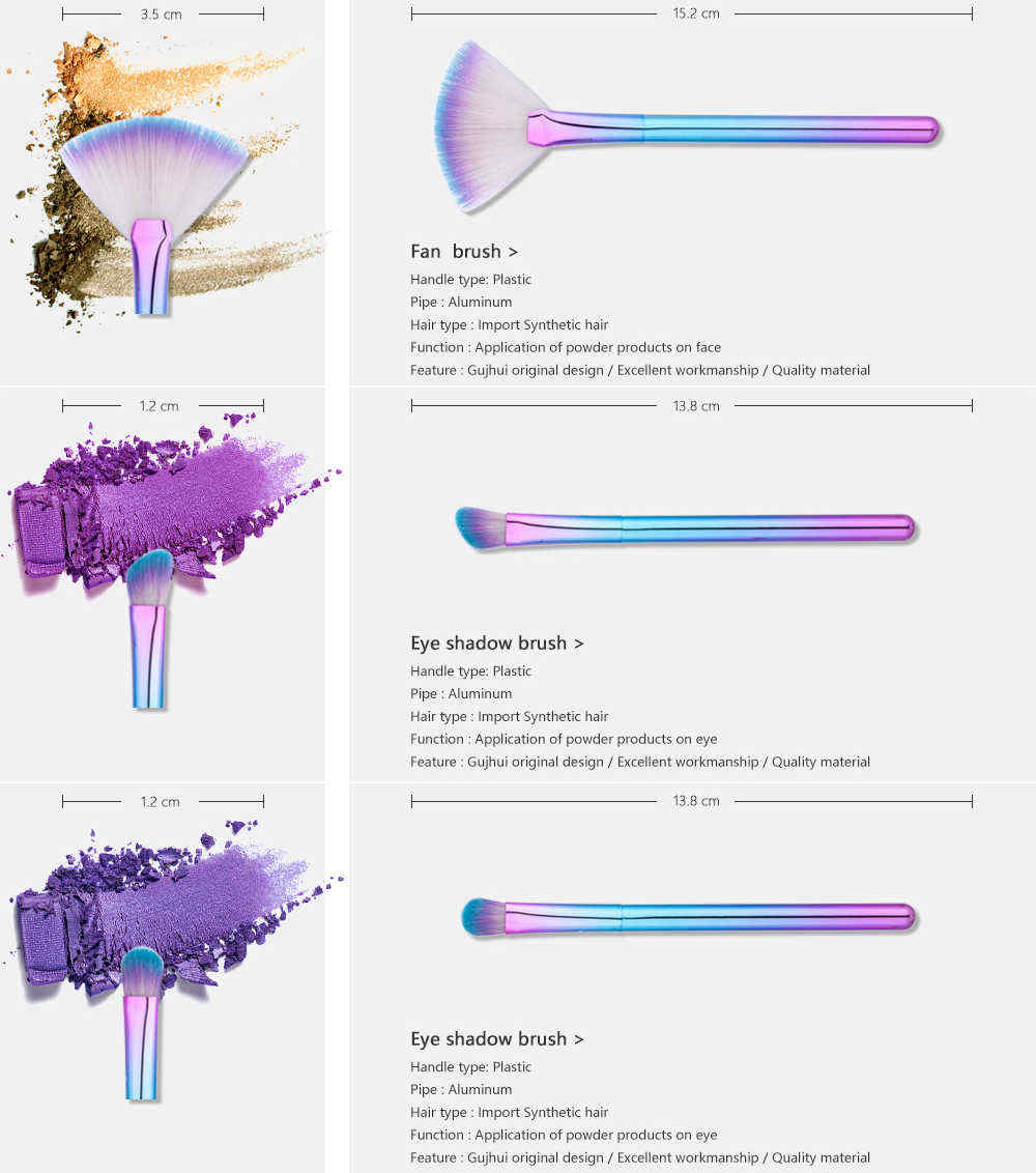 Luckyfine-9pcs-Makeup-Brushes-Soft-Gradual-Color-Foundation-Powder-Liquid-Blender-Eyeshadow-Tool-1231339