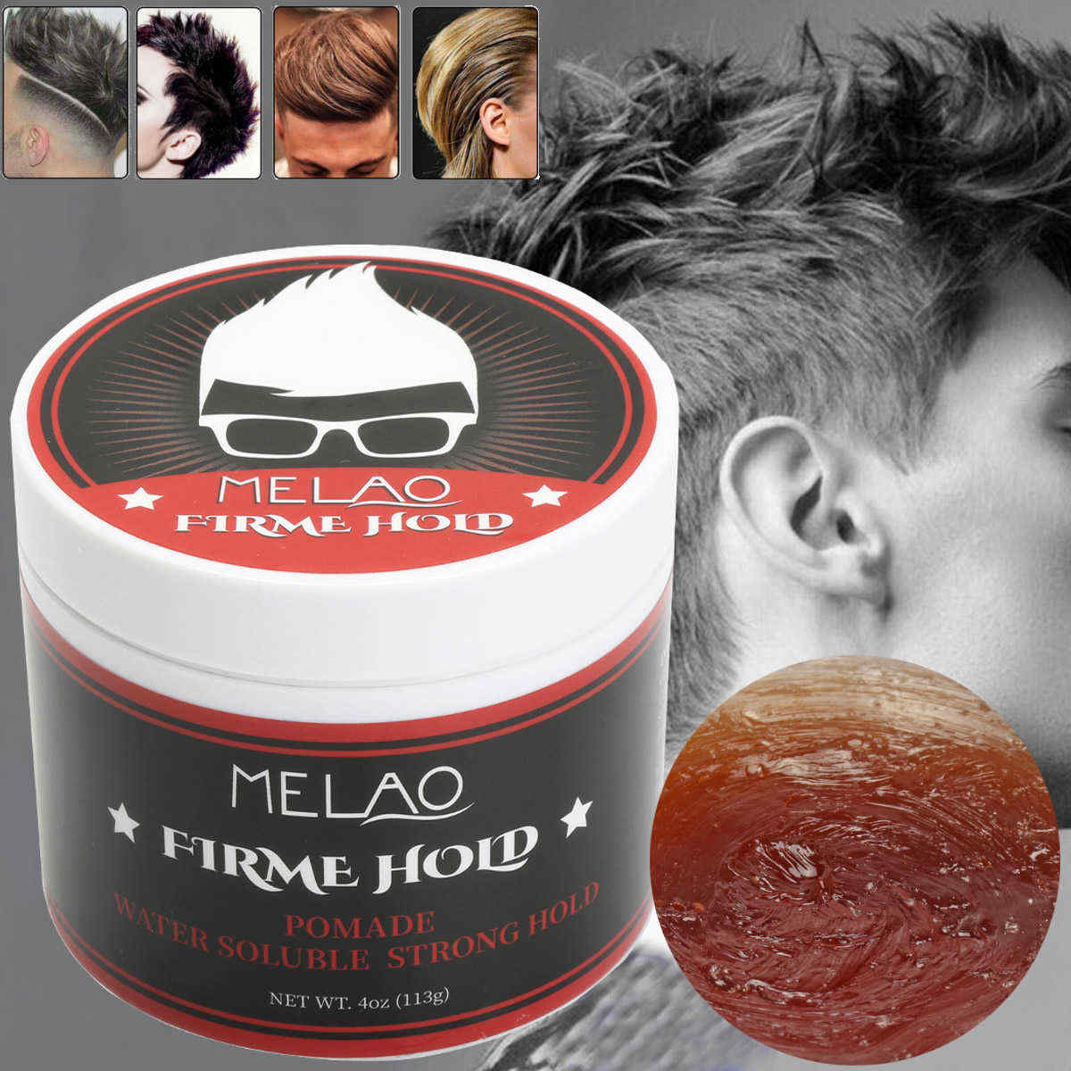 MELAO-Unisex-Hair-Cream-Cement-Mud-Styling-Wax-Barber-Styling-Pomade-Salon-1242597