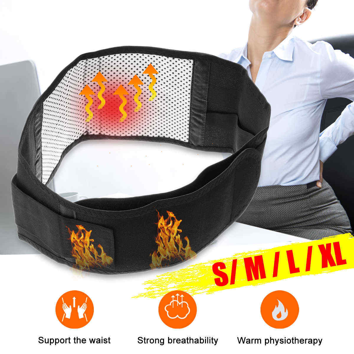 Magnetic-Heat-Waist-Belt-Brace-For-Pain-Relief-Lower-Back-Lumbar-Therapy-Support-1405087