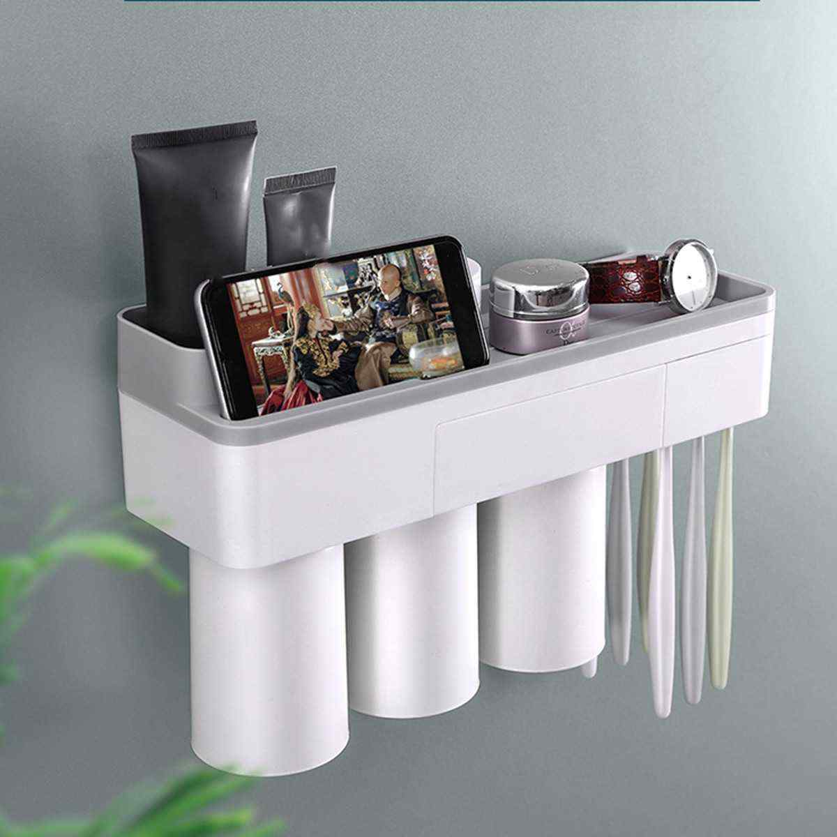 Magnetic-Toothbrush-Holder-Bath-Wall-Mounted-Toothpaste-Caddy-Stand-Organizer-1569746