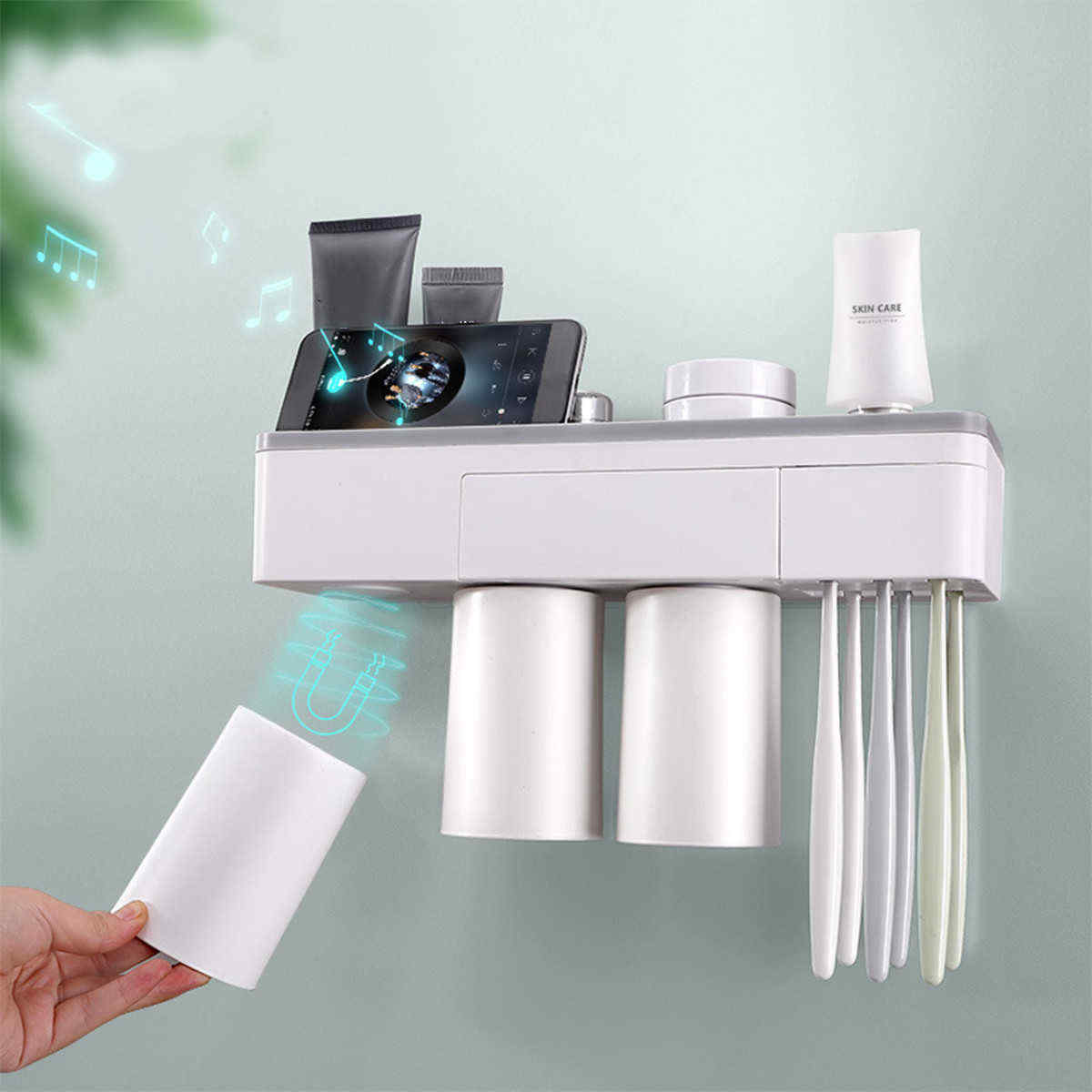 Magnetic-Toothbrush-Holder-Bath-Wall-Mounted-Toothpaste-Caddy-Stand-Organizer-1569746