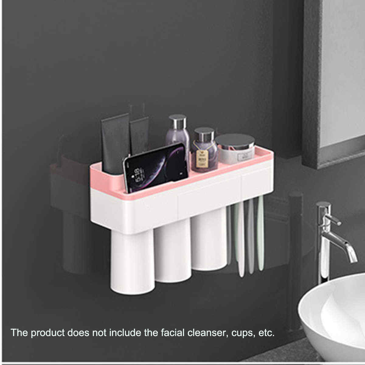 Magnetic-Toothbrush-Holder-Bath-Wall-Mounted-Toothpaste-Caddy-Stand-Organizer-1569746
