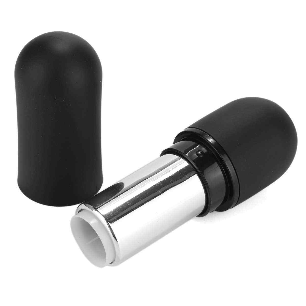 Matte-Black-Round-Empty-Lipstick-Tube-Lip-Balm-Refillable-Container-DIY-Makeup-Cosmetic-Tool-1139190