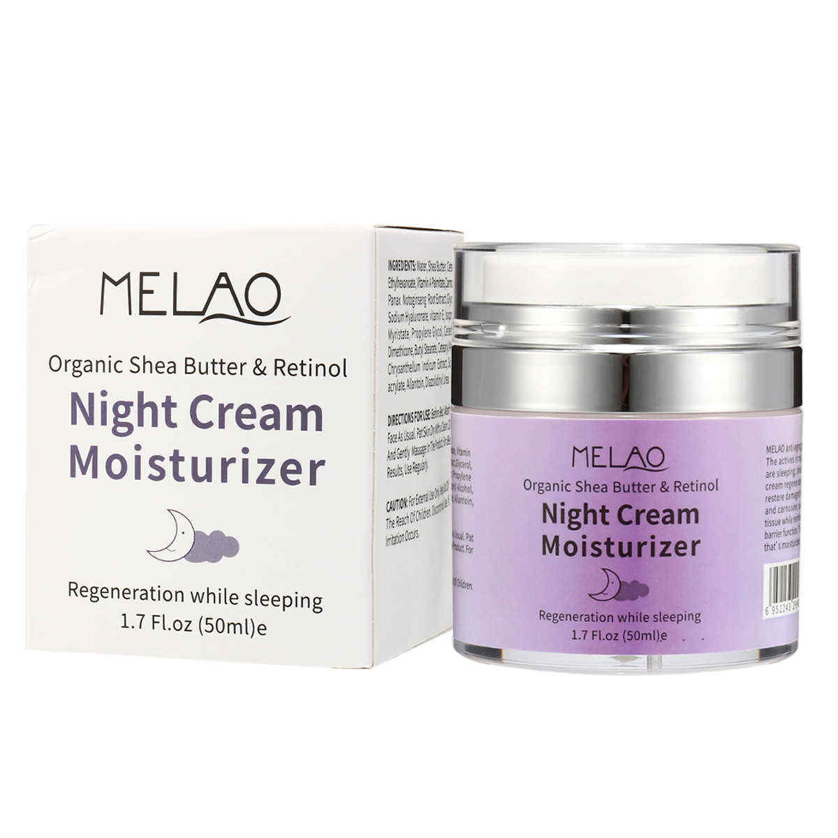 Melao-Organic-Shea-Butter-Retinol-Night-Cream-Moisturizer-Sleeping-Facial-Skincare-50ml-1300237