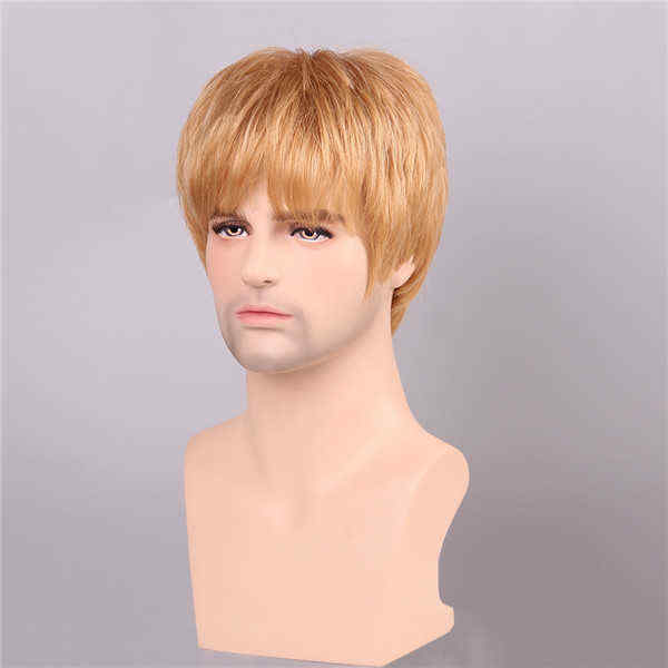 Men-Human-Hair-Wigs-Golden-Brown-with-Blonde-Short-Mono-Top-Male-Virgin-Remy-Capless-1096265