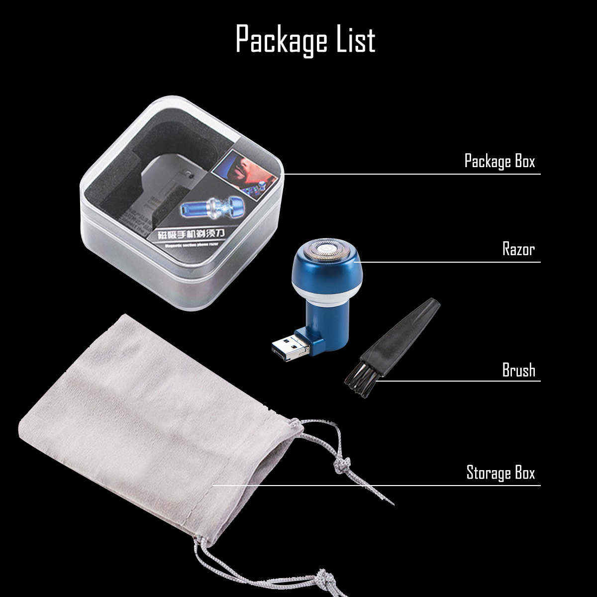Mini-Electric-Beard-Shaver-Face-Mustache-Clipper-Trimmer-Travel-Razor-Kit-2-in-1-Micro-USBUSB-Connec-1517812