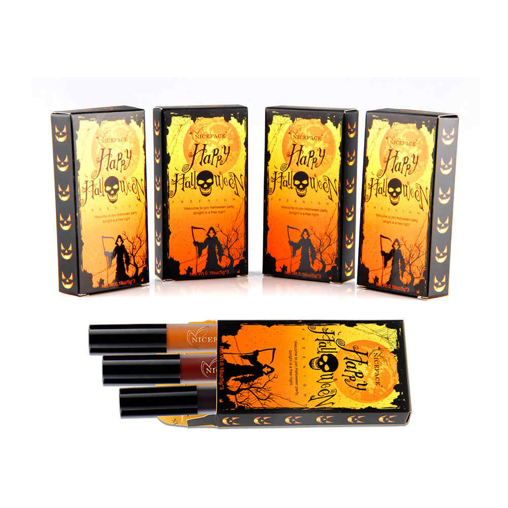 NICEFACE-Halloween-Matte-Lipstick-Liquid-Lip-Gloss-Kit-Suit-Retro-Pumpkin-Nude-Makeup-1186477