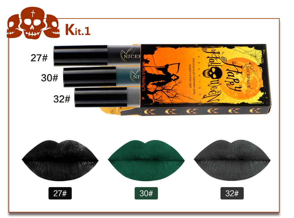 NICEFACE-Halloween-Matte-Lipstick-Liquid-Lip-Gloss-Kit-Suit-Retro-Pumpkin-Nude-Makeup-1186477
