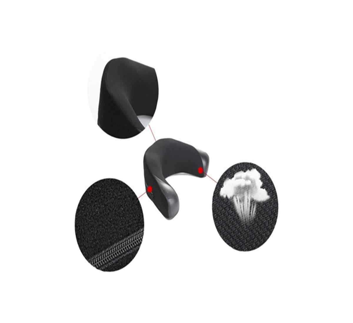 Neck-U-Shaped-Cervical-Pillow-Office-Nap-Aircraft-Car-Travel-Black-Hardcover-1387934