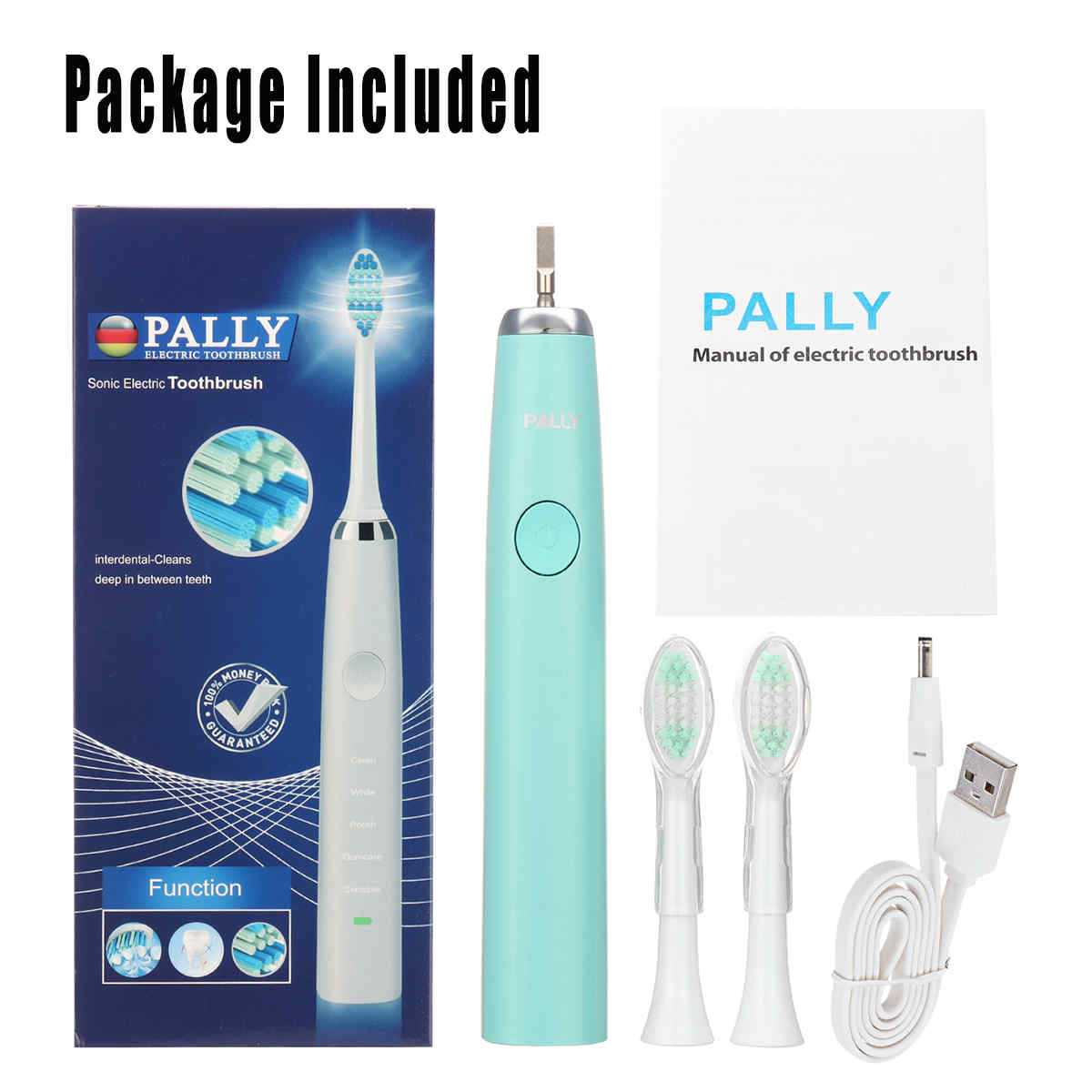 PALLY-Electric-Toothbrush-Adult-Rechargeable-Ultrasonic-Vibration-Teeth-Whitening-1378994