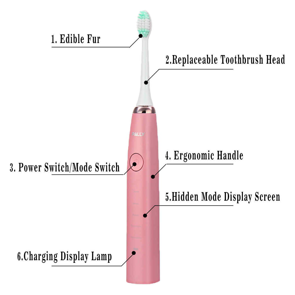 PALLY-Electric-Toothbrush-Adult-Rechargeable-Ultrasonic-Vibration-Teeth-Whitening-1378994