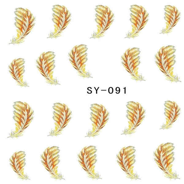 Peacock-Feather-Nail-Art-Water-Transfers-Decals-Stickers-921058