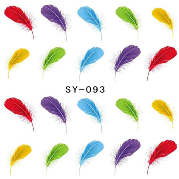 Peacock-Feather-Nail-Art-Water-Transfers-Decals-Stickers-921058