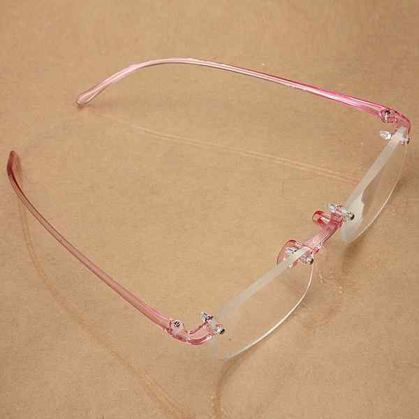 Pink-Rimless-Light-Presbyopic-Reading-Glasses-Fatigue-Relieve-Strength-10-15-20-25-30-1015451