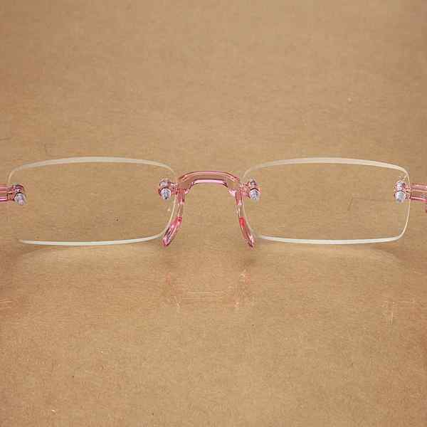 Pink-Rimless-Light-Presbyopic-Reading-Glasses-Fatigue-Relieve-Strength-10-15-20-25-30-1015451