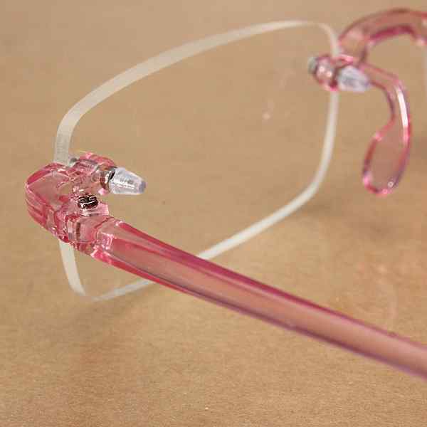 Pink-Rimless-Light-Presbyopic-Reading-Glasses-Fatigue-Relieve-Strength-10-15-20-25-30-1015451