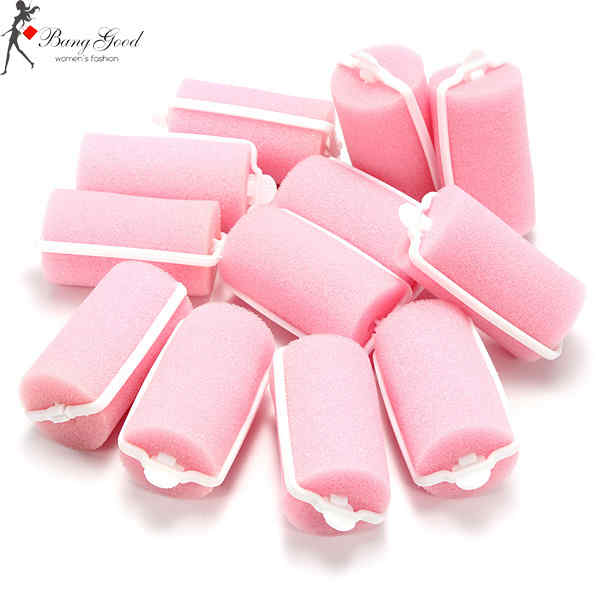Pink-Soft-Foam-Cushion-Hair-Styling-Rollers-Curlers-74804