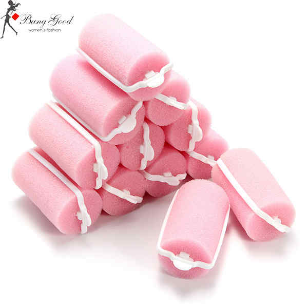 Pink-Soft-Foam-Cushion-Hair-Styling-Rollers-Curlers-74804