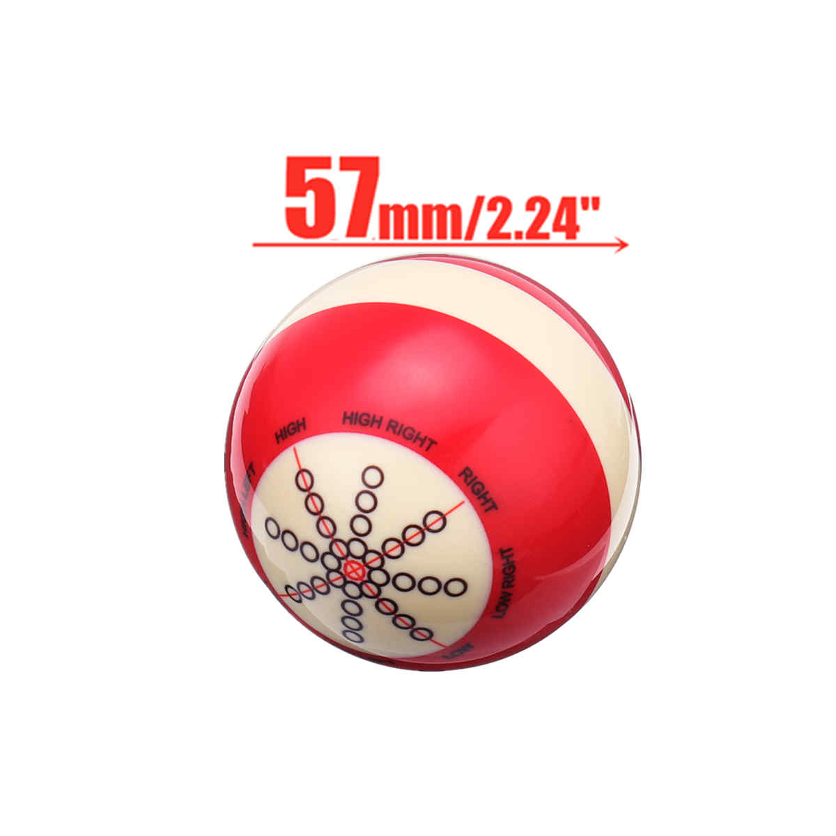 Professional-57mm-Resin-Billiard-Spot-Pool-Snooker-Practice-Training-Cue-Ball-Red-White-for-Rack-1476913