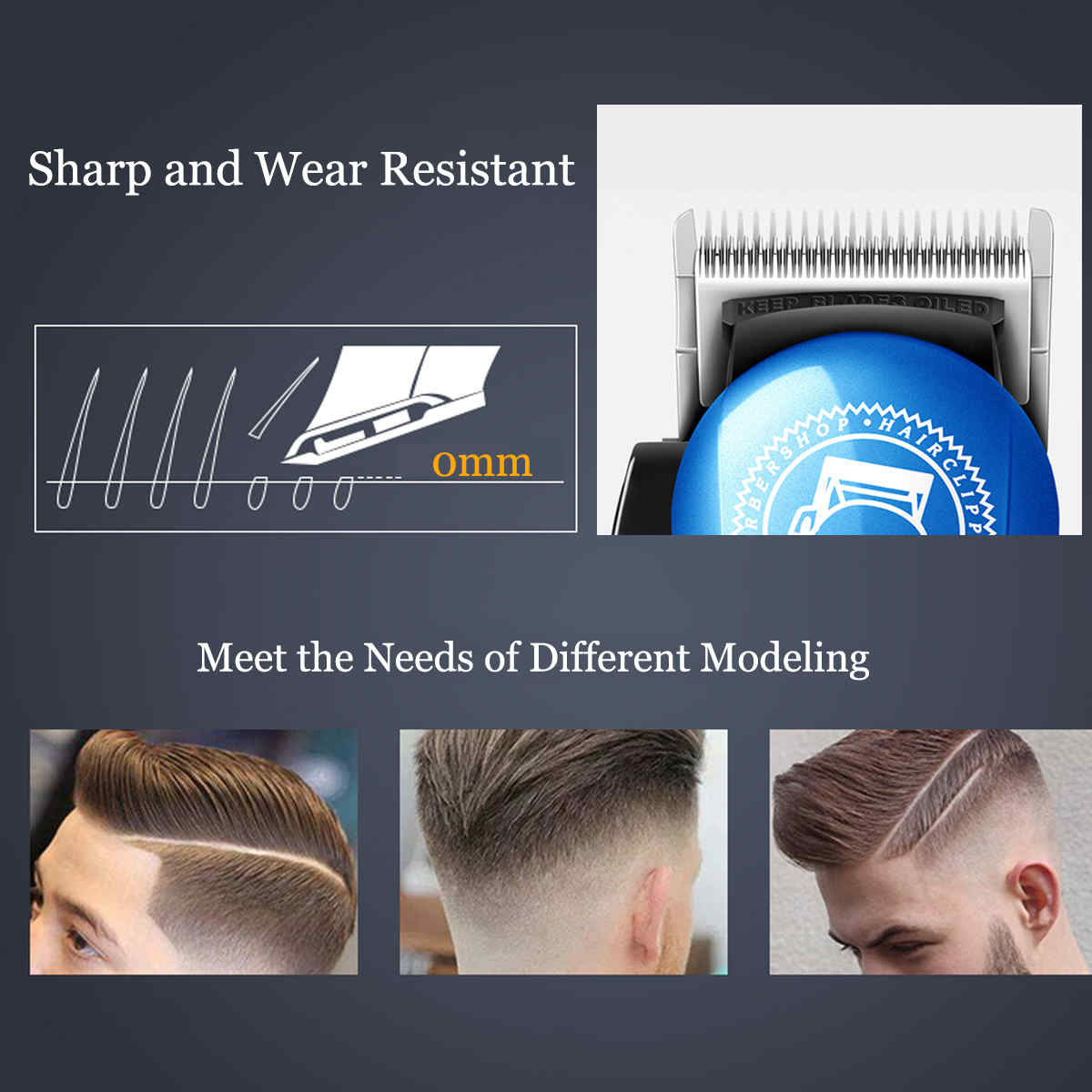Professional-Hair-Trimmer-Clipper-Adjustable-Cutting-Rechargeable-Shaver-Remover-110-240V-1434461