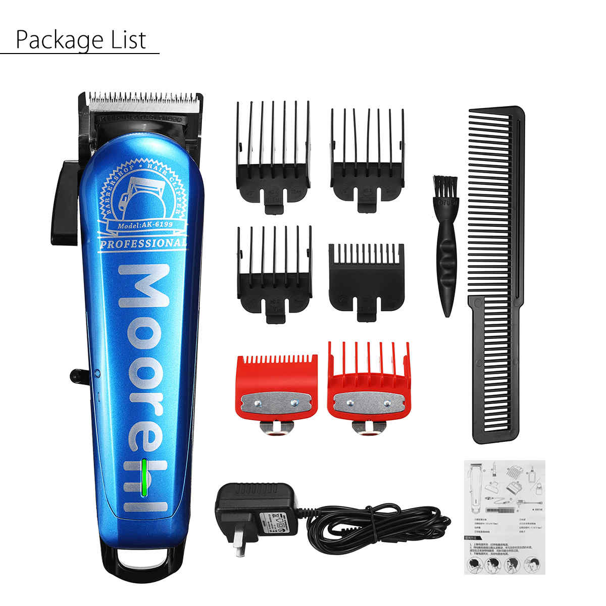 Professional-Hair-Trimmer-Clipper-Adjustable-Cutting-Rechargeable-Shaver-Remover-110-240V-1434461