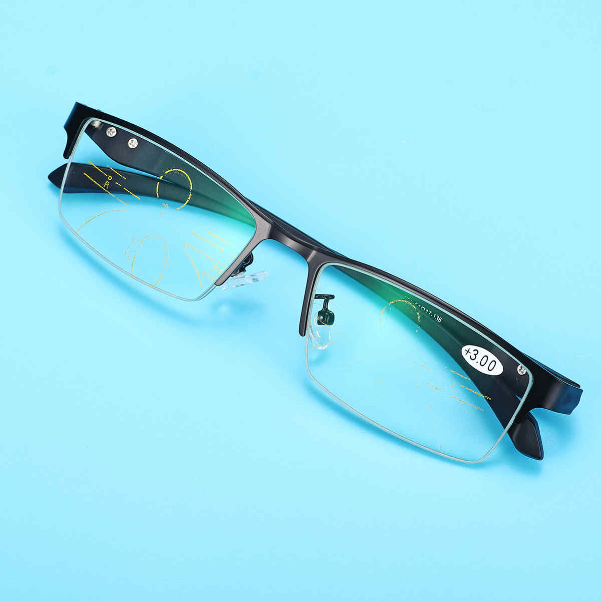 Progressive-Multi-Focus-Photochromic-Half-Rimless-Reading-Glasses-Sunglasses-1424795