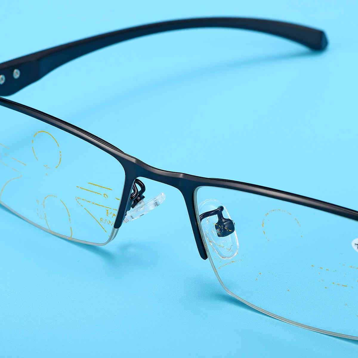 Progressive-Multi-Focus-Photochromic-Half-Rimless-Reading-Glasses-Sunglasses-1424795