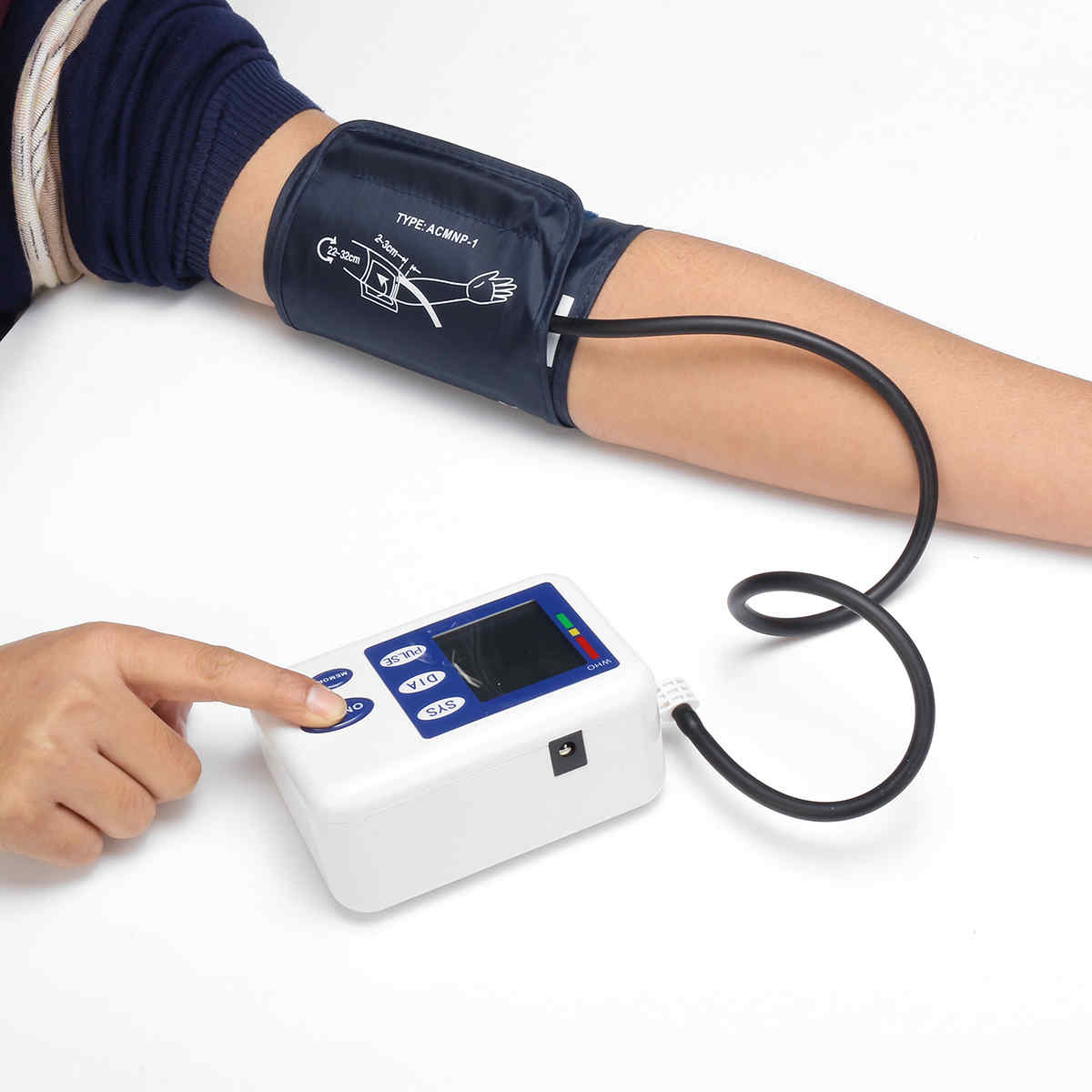 Protable-Home-LCD-Electronic-Digital-Memory-Arm-Smart-Blood-Pressure-MonitorampHeart-Beat-Meter-1429086