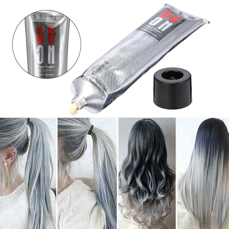 Punk-Style-Unisex-Grannyhair-Light-Gray-Color-Permanent-Hair-Cream-Dye-100ml-1186630