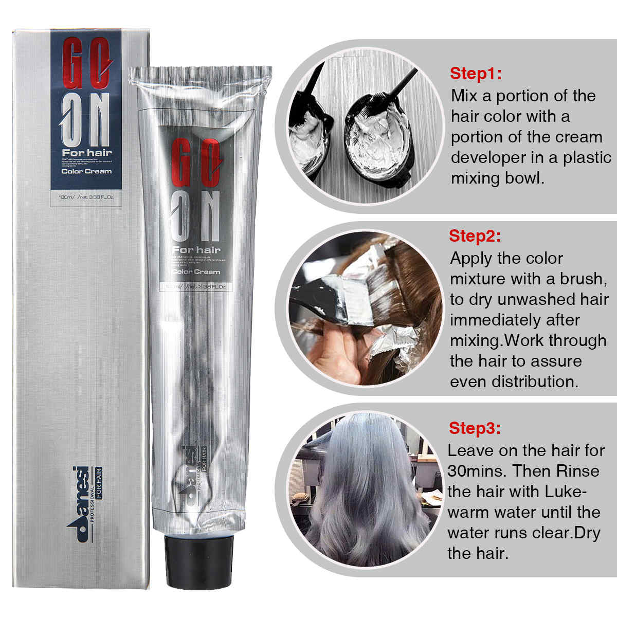 Punk-Style-Unisex-Grannyhair-Light-Gray-Color-Permanent-Hair-Cream-Dye-100ml-1186630