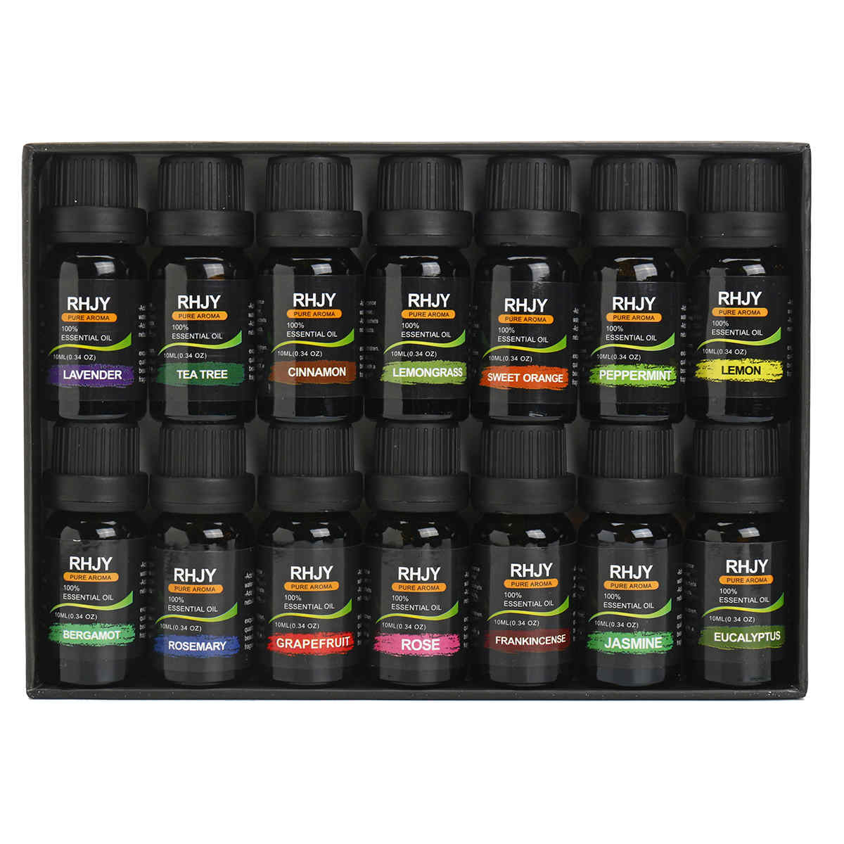 RHJY-14pcs-100-Pure-Natural-Aromatherapy-Essential-Oil-Therapeutic-Plant-Aroma-Diffuser-10ml-1250992
