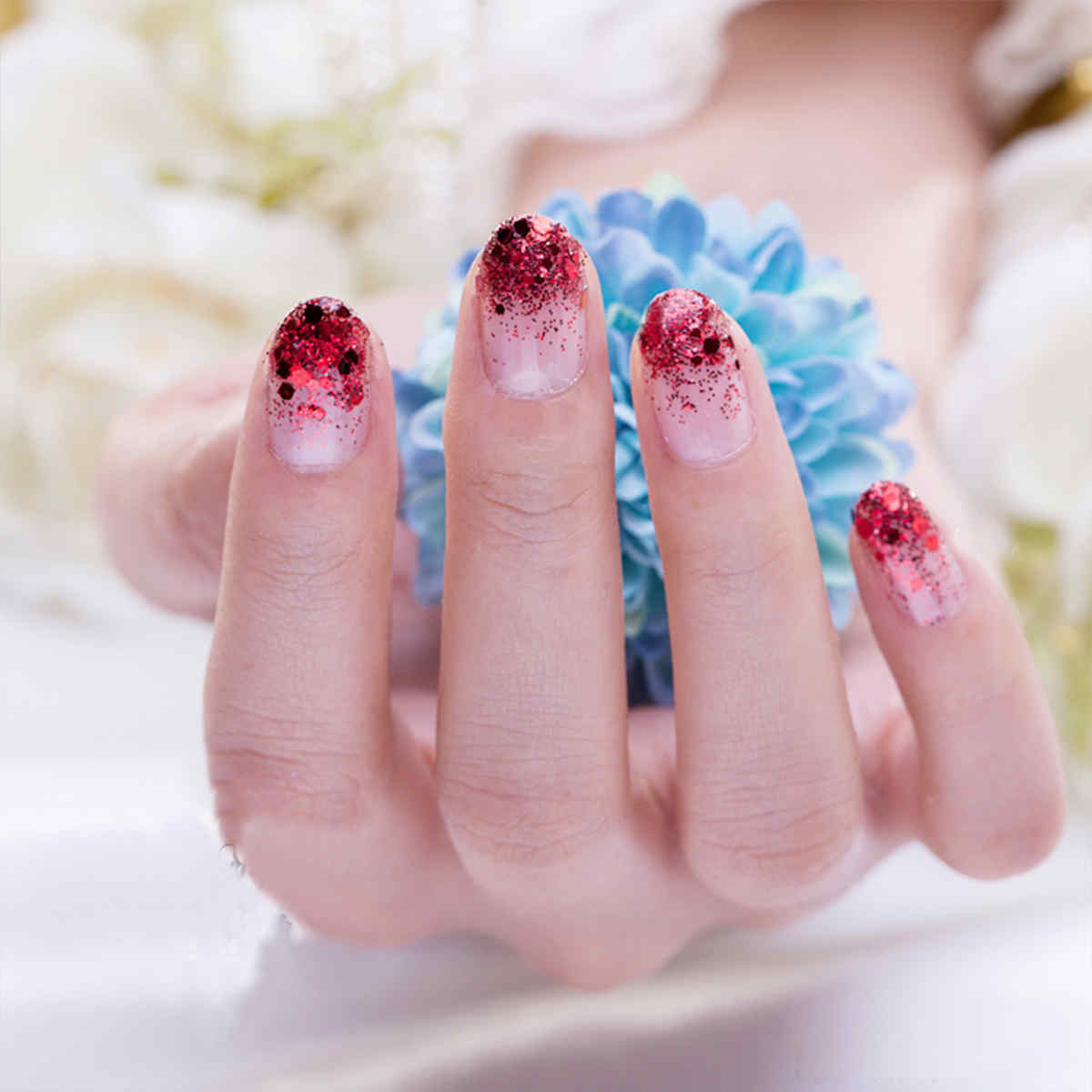 Red-Nail-Art-Glitter-Powder-Sequins-Decoration-Tips-3D-Mixed-Dust-1167809