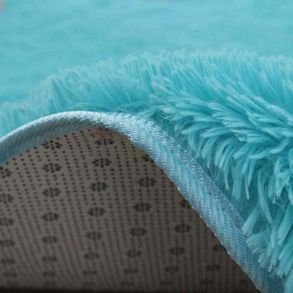 Round-Fluffy-Rugs-Anti-Skid-Shaggy-Area-Room-Home-Bedroom-Carpet-Floor-Yoga-Mats-1165899