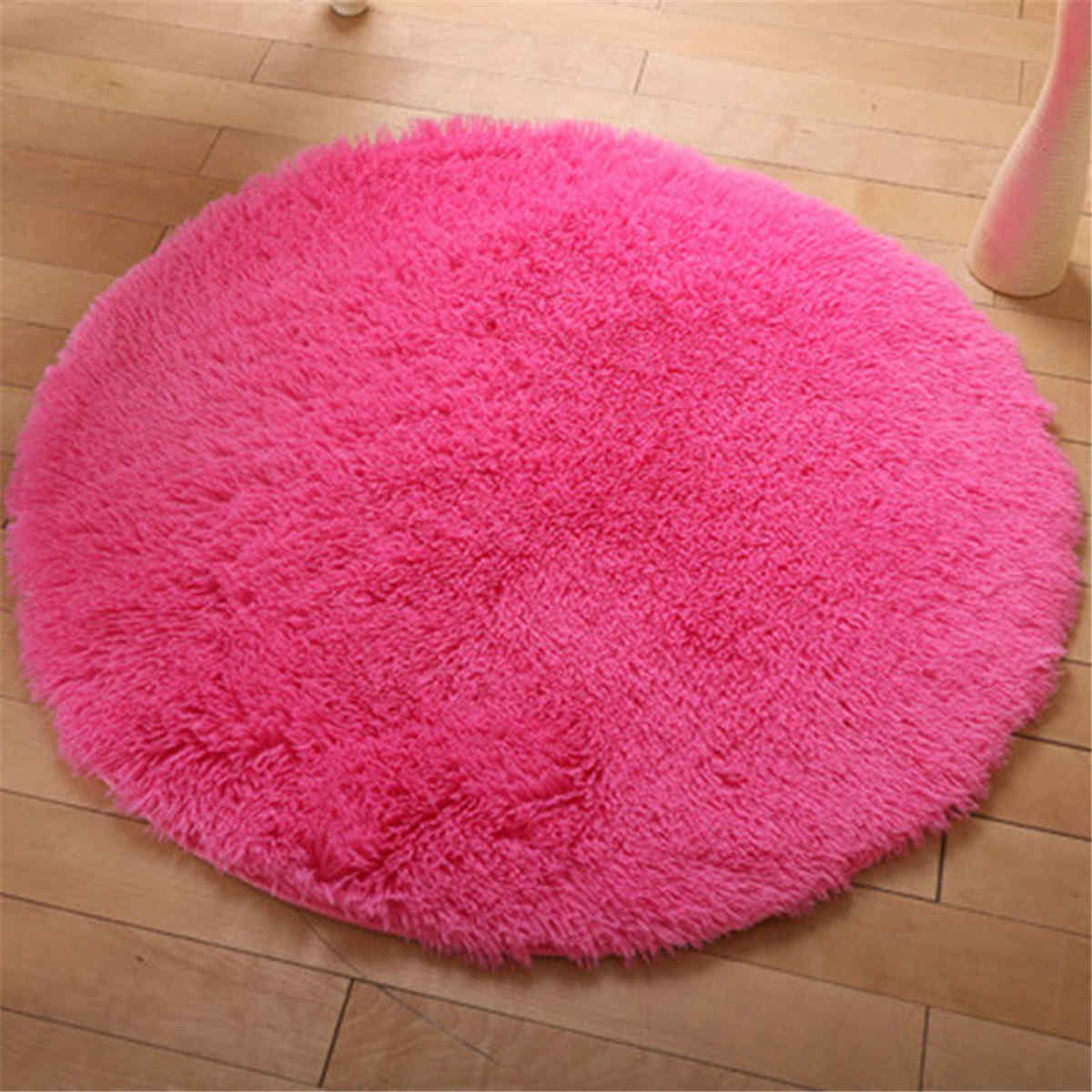 Round-Fluffy-Rugs-Anti-Skid-Shaggy-Area-Room-Home-Bedroom-Carpet-Floor-Yoga-Mats-1165899