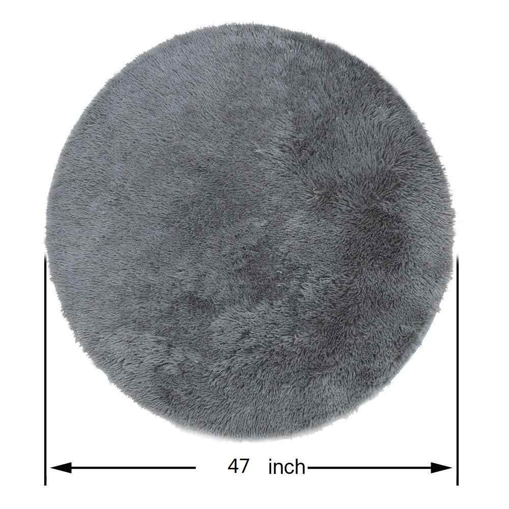 Round-Fluffy-Rugs-Anti-Skid-Shaggy-Area-Room-Home-Bedroom-Carpet-Floor-Yoga-Mats-1165899