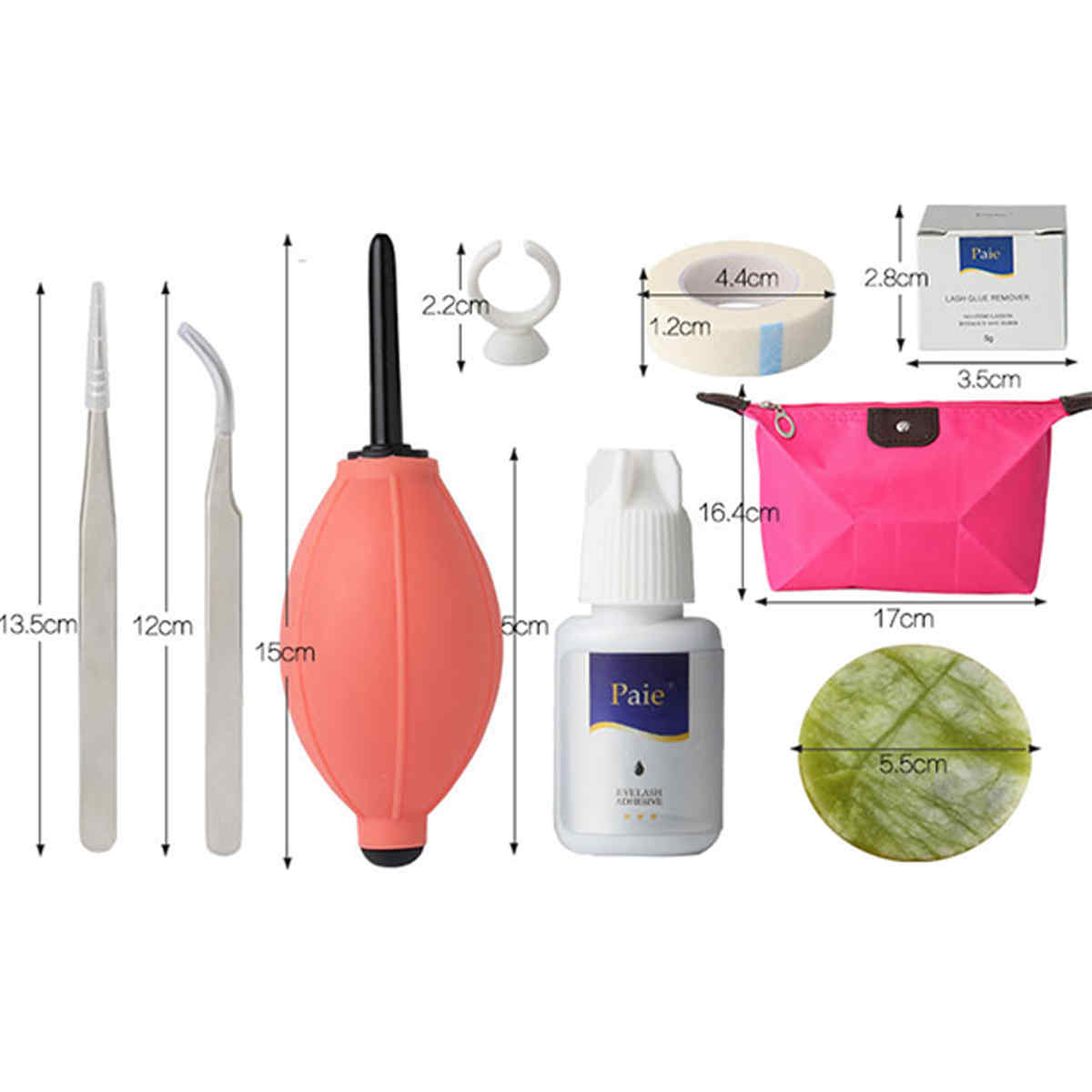 Semi-Permanent-Make-Up-Individual-Eyelash-Extensions-Curl-Glue-Tool-Kit-Set-Bag-1161134
