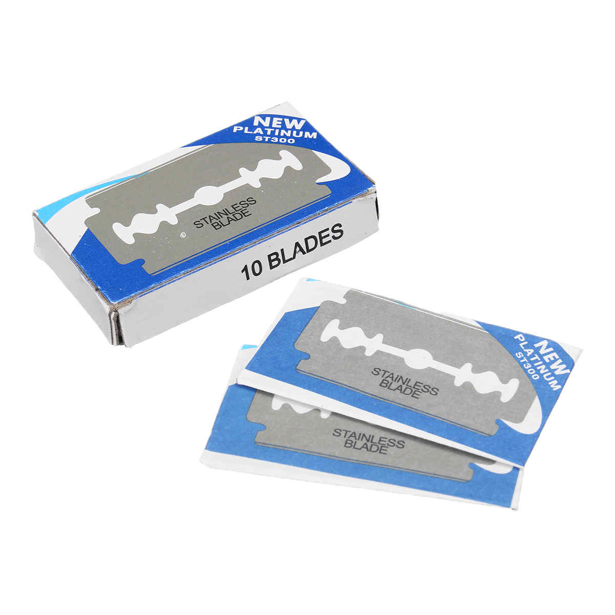 Stainless-Steel-Handle-Straight-Edge-Barber-Razor-Folding-Shaving-Knifeamp10-Blade-1568964