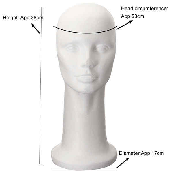 Styrofoam-Foam-Head-Cap-Hat-Display-Model-Manikin-Mannequin-Wig-Hair-Glasses-Holder-1008208