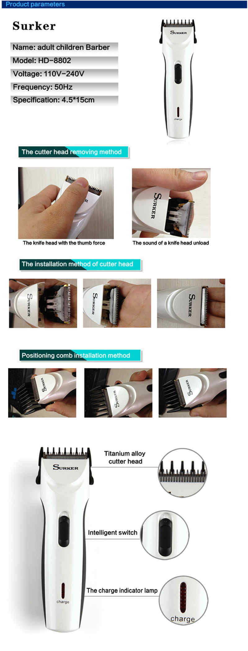 Surker-HD-8802-Global-Voltage-Rechargeable-Electric-Hair-Clipper-Cordless-Trimmer-1404302
