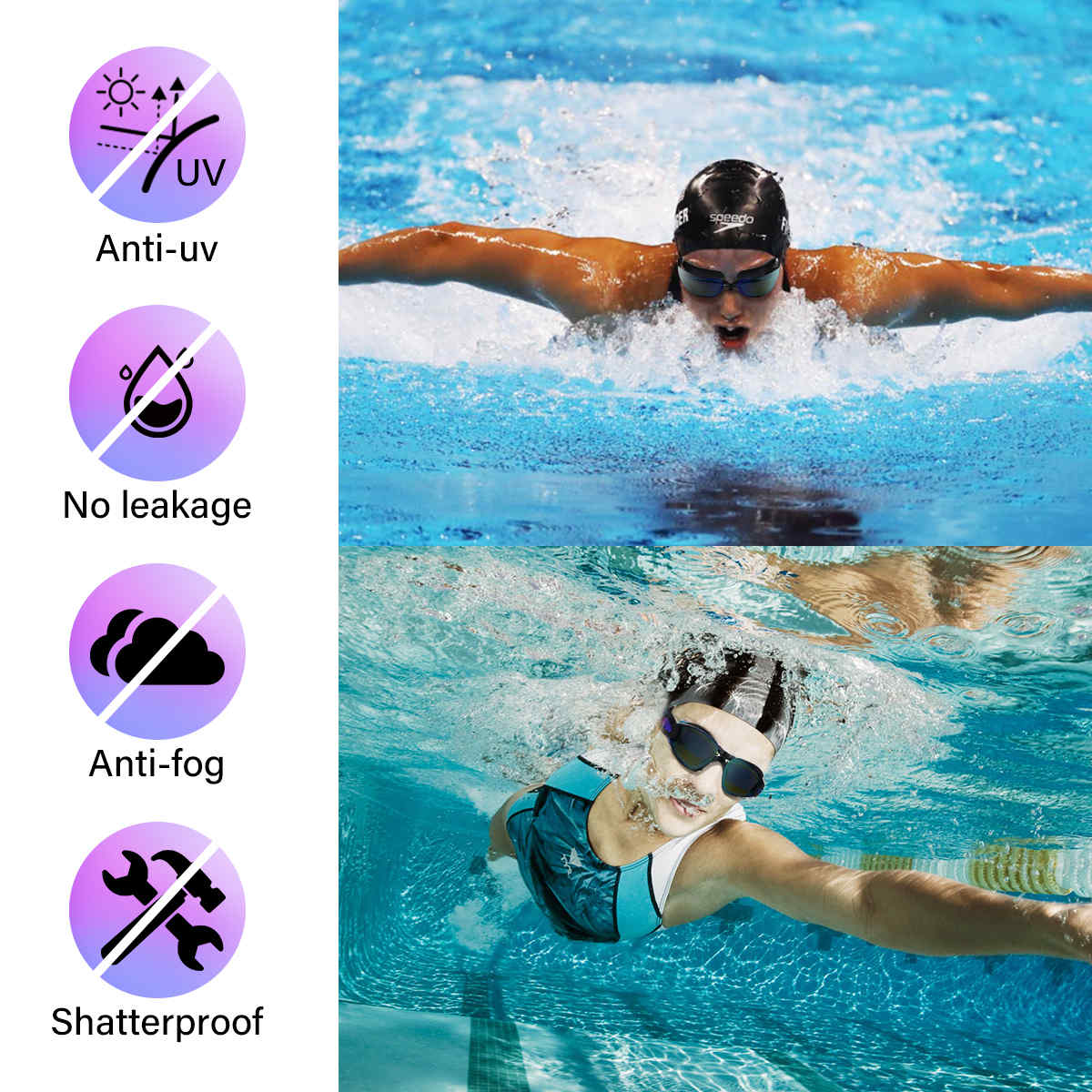 Swimming-Goggles-Earplugs-Nose-Clip-Glasses-Case-Waterproof--Fog-proof-Ultraviolet-Protection-And-Po-1562215