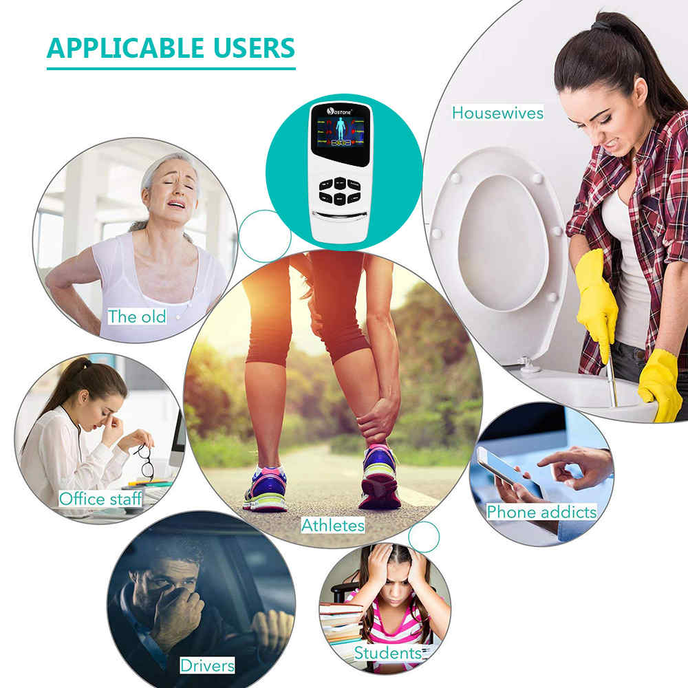 TENS-Unit-Electronic-Pain-Relief-Massager-6-Modes-with-4-Pads-Adjustable-Speed-Electric-Massager-1399327