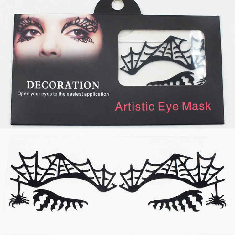 Talon-Spider-Web-Halloween-Eye-Tattoo-Sticker-Squishy-Lace-Fretwork-Papercut-Masquerade-1203343