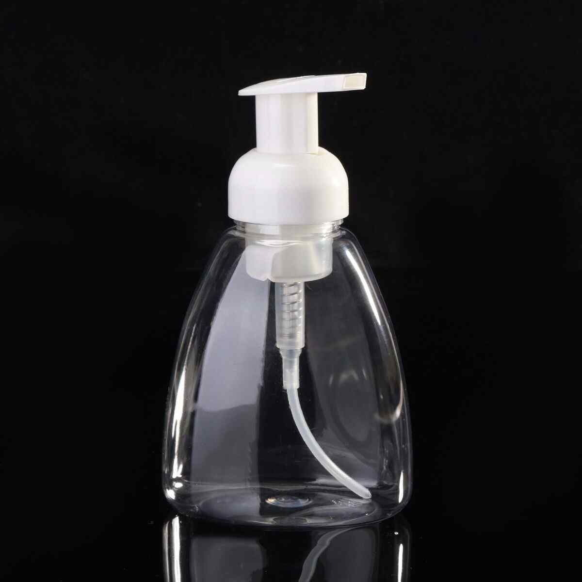 Transparent-Foam-Pump-Bottle-Liquid-Container-Bath-Room-Refillable-Makeup-Tools-300ML-1208548