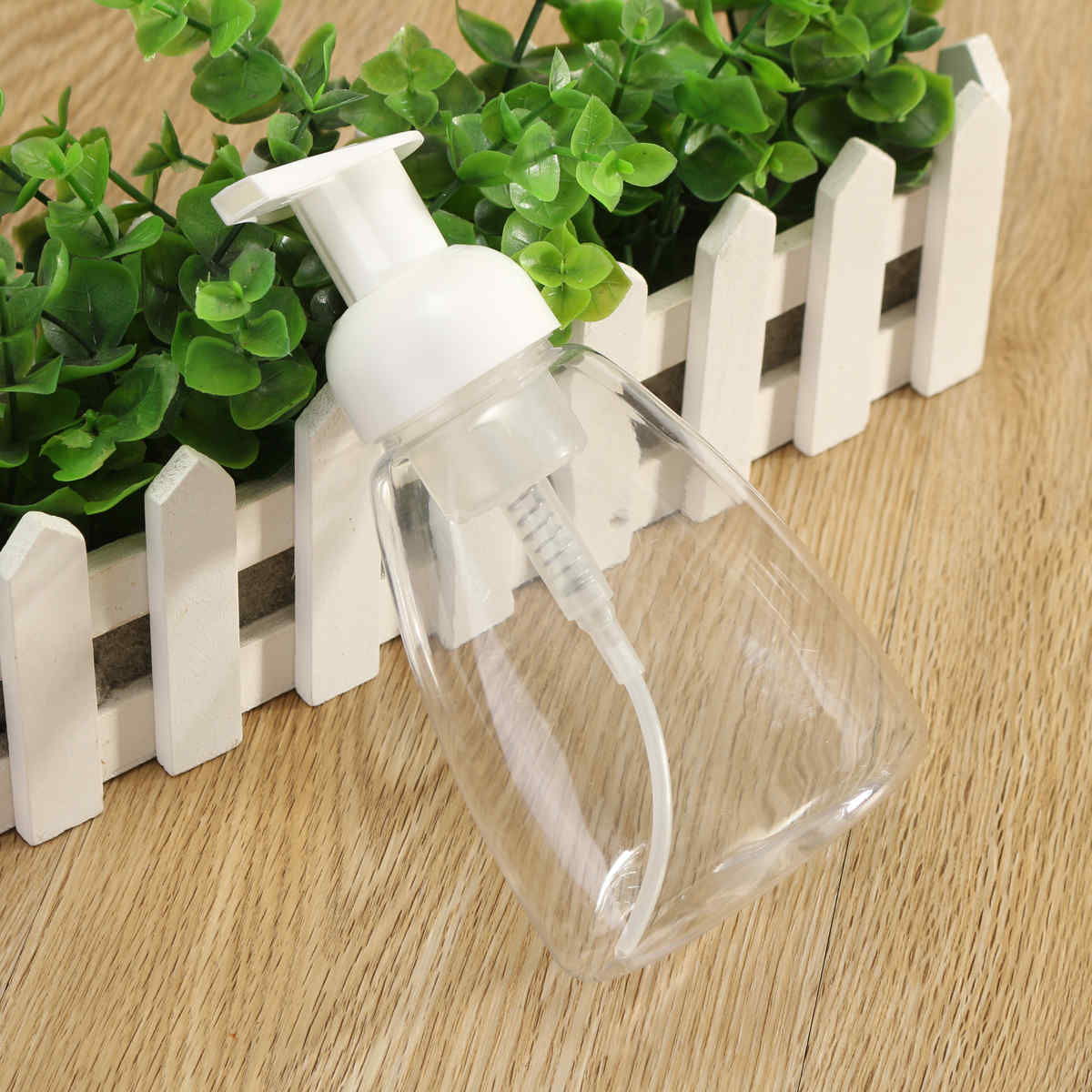 Transparent-Foam-Pump-Bottle-Liquid-Container-Bath-Room-Refillable-Makeup-Tools-300ML-1208548