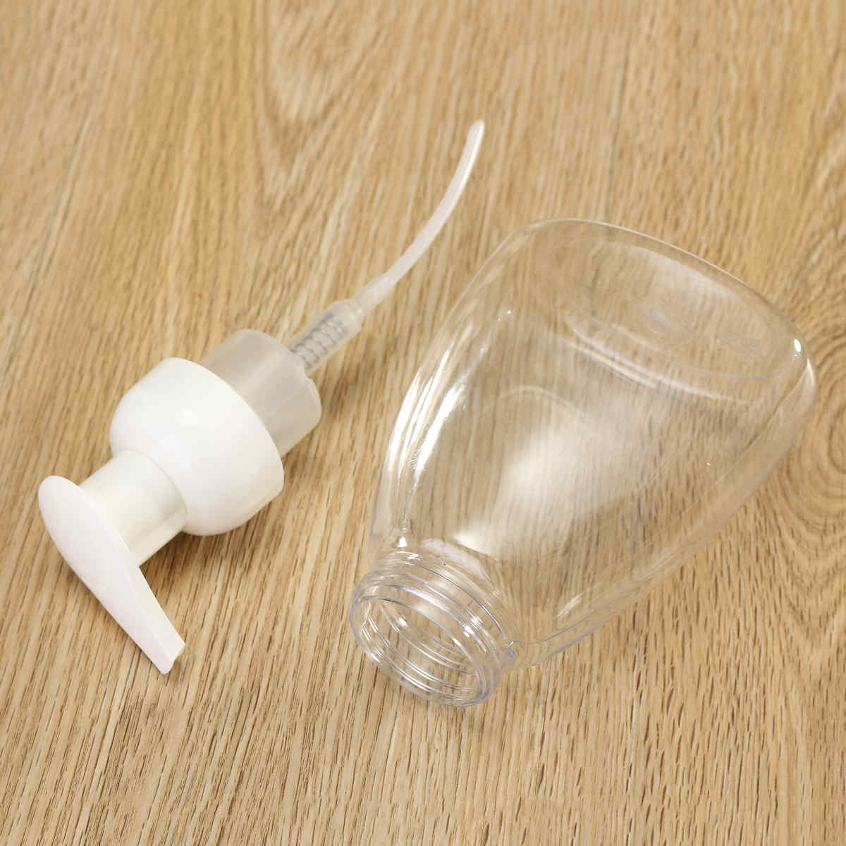 Transparent-Foam-Pump-Bottle-Liquid-Container-Bath-Room-Refillable-Makeup-Tools-300ML-1208548