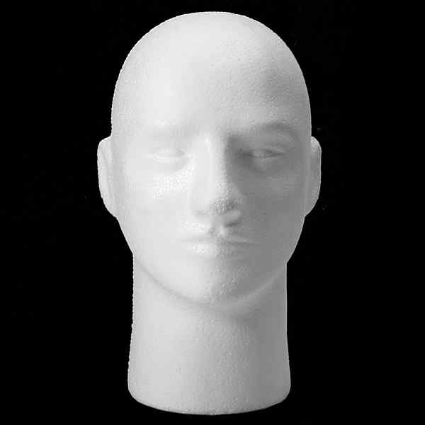 Wig-Hat-Holder-Glasses-Foam-Mannequin-Styrofoam-Male-Head-Stand-Model-916083