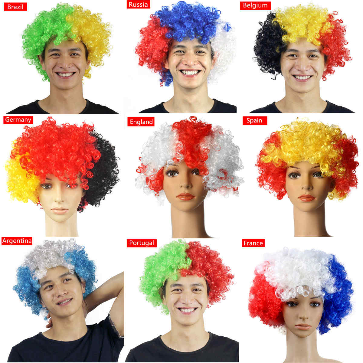 World-Cup-Russia-2018-Wig-Fan-Party-Supplies-Exploding-Head-Cover-Carnival-1282497