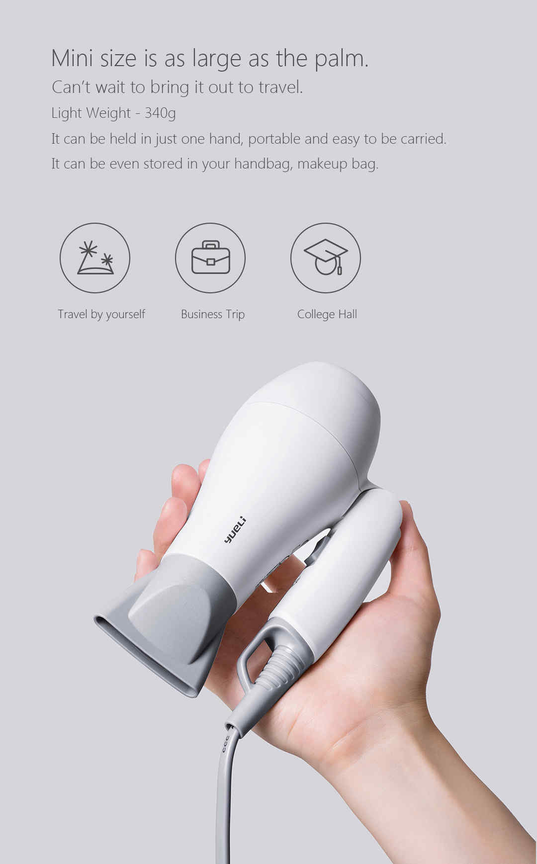 Xiaomi-Yueli-1200-Watt-Travel-Hair-Dryer-Fast-Dry-Folding-Compact-Overheat-Protection-Home-1303760